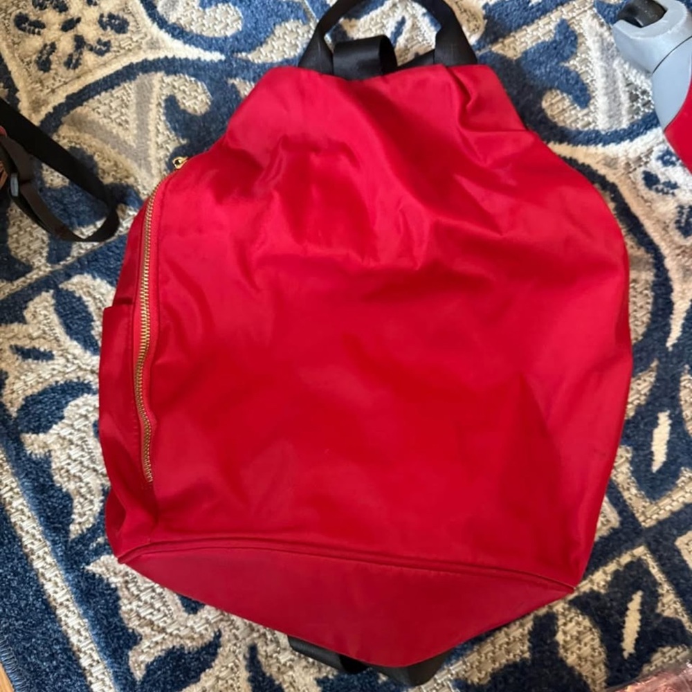 Red backpack